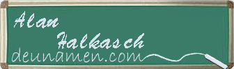 Alan Halkasch Visitenkarte